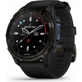 Часы GARMIN DESCENT MK3I – 51 MM CARBON GRAY DLC TITANIUM WITH BLACK SILICONE BAND