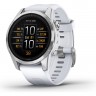 Часы GARMIN EPIX PRO (GEN 2) – STANDARD EDITION SILVER WITH WHITESTONE BAND 42 мм 010-02802-01