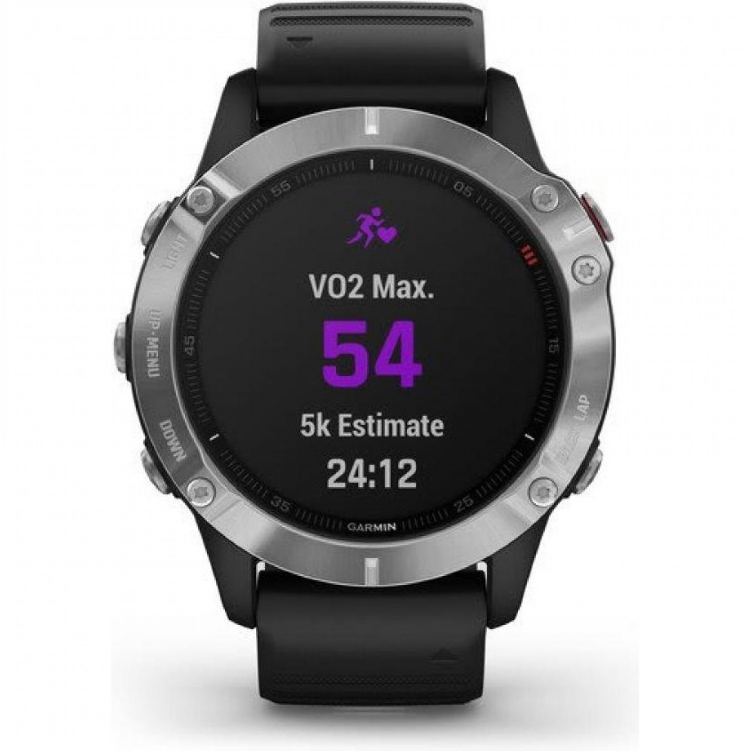 GARMIN FENIX 6 BLACK SILVER WITH BLACK BAND 010 02158 00