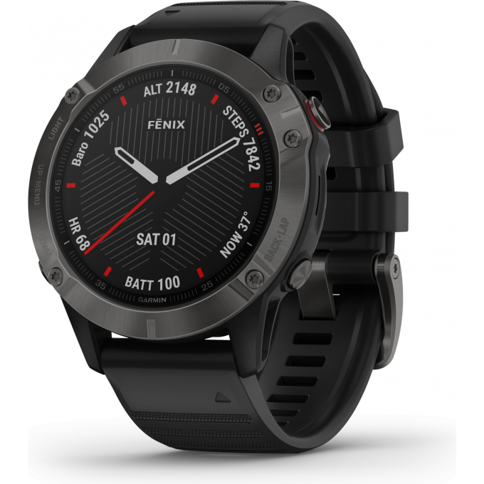 Часы GARMIN FENIX 6 PRO BLACK WITH BLACK BAND 010-02158-02