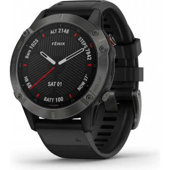 Часы GARMIN FENIX 6 Pro черный с черным ремешком