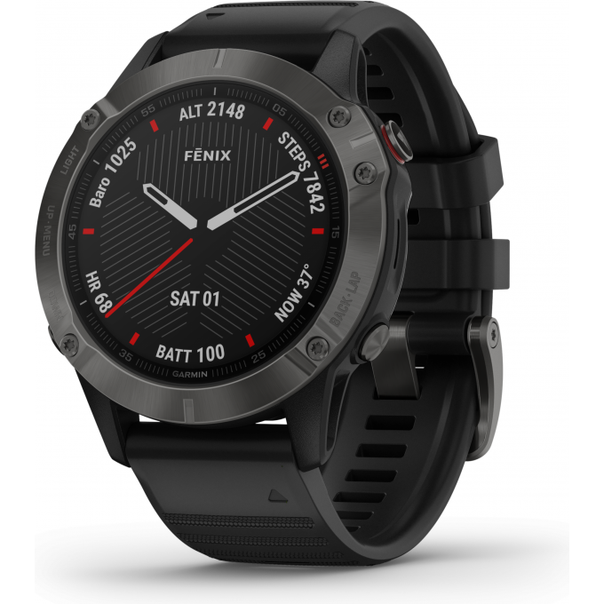 Часы GARMIN FENIX 6 Pro черный с черным ремешком 010-02158-02