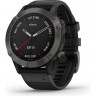 Часы GARMIN FENIX 6 SAPPHIRE CARBON GRAY DLC WITH BLACK BAND