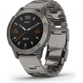 Часы GARMIN FENIX 6 SAPPHIRE TITANIUM WITH VENTED TITANIUM BRACELET