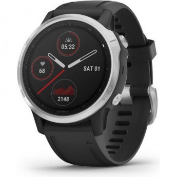 Часы GARMIN FENIX 6S BLACK SILVER WITH BLACK BAND