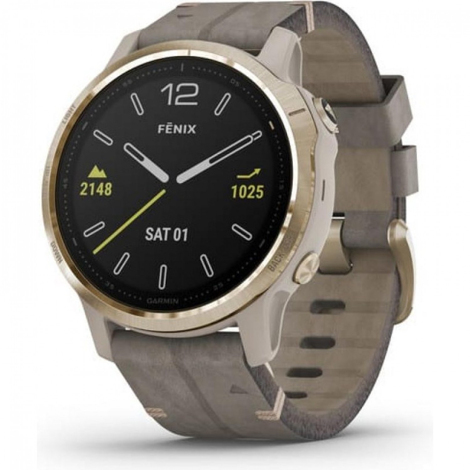 GARMIN FENIX 6S SAPPHIRE CHAMPAGNE WITH SHALE BAND 10298