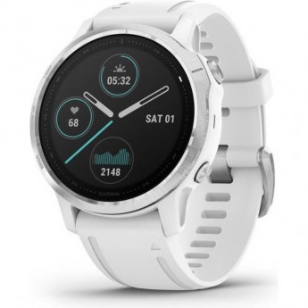 Часы GARMIN FENIX 6S WHITE SILVER WITH WHITE BAND