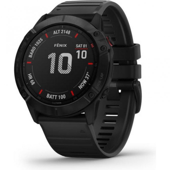 Часы GARMIN FENIX 6X PRO BLACK WITH BLACK BAND 010-02157-01