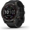 Часы GARMIN FENIX 7 SAPPHIRE SOLAR BLACK DLC TITANIUM WITH BLACK BAND