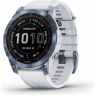 Часы GARMIN FENIX 7 SAPPHIRE SOLAR MINERAL BLUE DLC TITANIUM WITH WHITESTONE BAND 010-02540-25