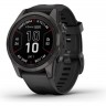 Часы GARMIN FENIX 7S PRO – SAPPHIRE SOLAR EDITION CARBON GRAY DLC TITANIUM WITH BLACK BAND