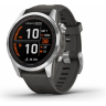 Часы GARMIN FENIX 7S PRO – SOLAR EDITION SILVER WITH GRAPHITE BAND