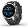 Часы GARMIN FENIX 7S SILVER WITH GRAPHITE BAND