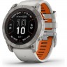 Часы GARMIN FENIX 7X PRO – SAPPHIRE SOLAR EDITION TITANIUM WITH FOG GRAY/EMBER ORANGE BAND 010-02778-15