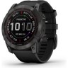 Часы GARMIN FENIX 7X SAPPHIRE SOLAR CARBON GRAY DLC TITANIUM WITH BLACK BAND 11153