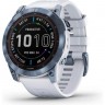 Часы GARMIN FENIX 7X SAPPHIRE SOLAR MINERAL BLUE DLC TITANIUM WITH WHITESTONE BAND 11152