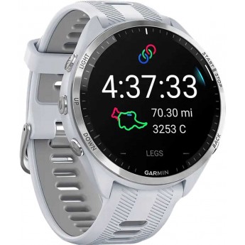Часы GARMIN FORERUNNER 965 Smartwatch Titanium Digital Dial Whitestone Silicone Strap