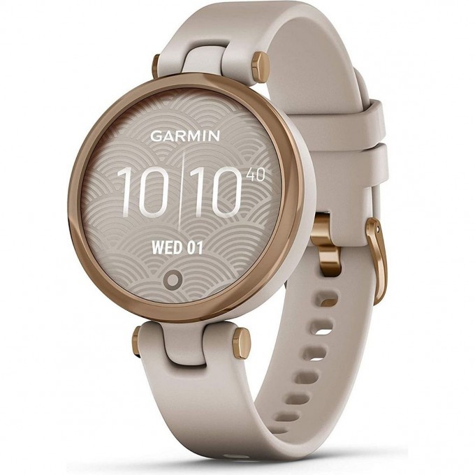 Часы GARMIN LILY -SPORT EDITION, ROSE GOLD BEZEL WITH LIGHT SAND CASE AND SILICONE BAND 010-02384-11