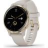 Часы GARMIN VENU 2S LIGHT GOLD STAINLESS STEEL BEZEL WITH LIGHT SAND CASE AND SILICONE BAND