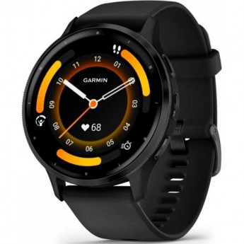 Часы GARMIN VENU 3 SLATE STAINLESS STEEL BEZEL WITH BLACK CASE AND SILICONE BAND