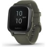 Часы GARMIN VENU SQ – MUSIC EDITION SLATE ALUMINUM BEZEL WITH MOSS CASE AND SILICONE BAND