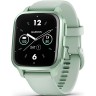 Часы GARMIN VENU SQ 2 METALLIC MINT ALUMINUM BEZEL WITH COOL MINT CASE AND SILICONE BAND