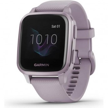 Часы GARMIN VENU SQ METALLIC ORCHID ALUMINUM BEZEL WITH ORCHID CASE AND SILICONE BAND