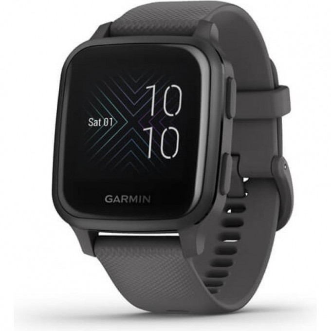 Часы GARMIN VENU SQ SLATE ALUMINUM BEZEL WITH SHADOW GRAY CASE AND SILICONE BAND 010-02427-10