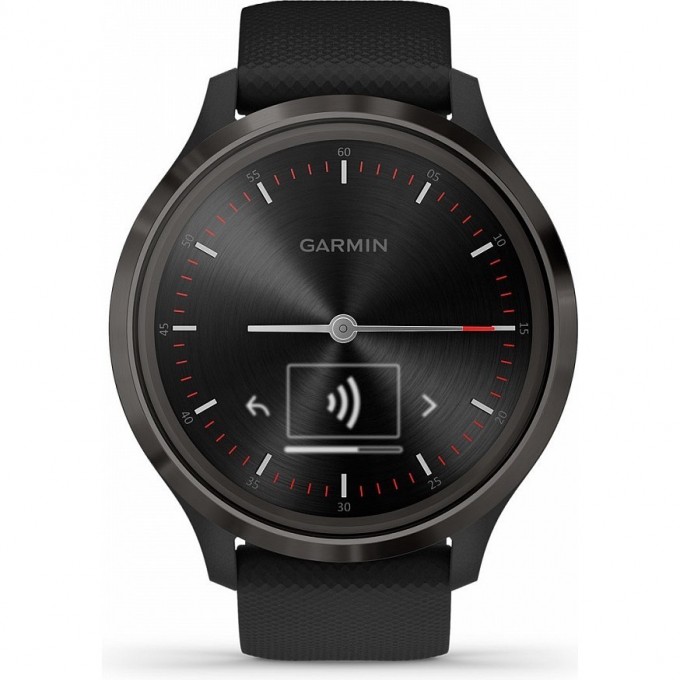 Часы GARMIN VIVOMOVE 3 черные с черным силиконовым ремешком 010-02239-21