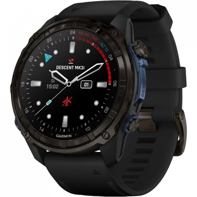 Часы-навигатор GARMIN DESCENT MK3I 51 мм CARBON GREY DLC TITANIUM WITH BLACK SILICONE BAND 010-02752-11 Часы-навигатор GARMIN DESCENT MK3I 51 мм CARBON GREY DLC TITANIUM WITH BLACK SILICONE BAND 010-02752-11