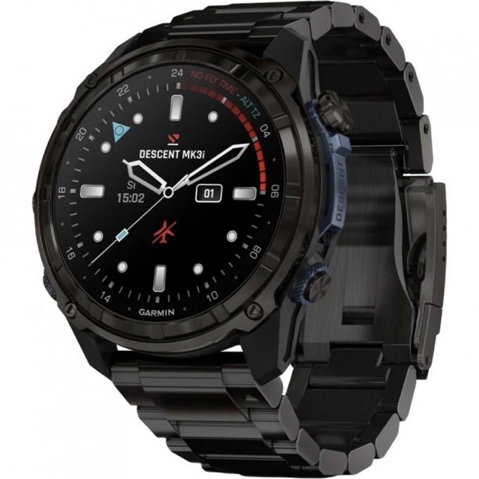 Часы-навигатор GARMIN DESCENT MK3I 51 мм CARBON GREY DLC TITANIUM WITH DLC TITANIUM BAND 010-02752-14 Часы-навигатор GARMIN DESCENT MK3I 51 мм CARBON GREY DLC TITANIUM WITH DLC TITANIUM BAND 010-02752-14