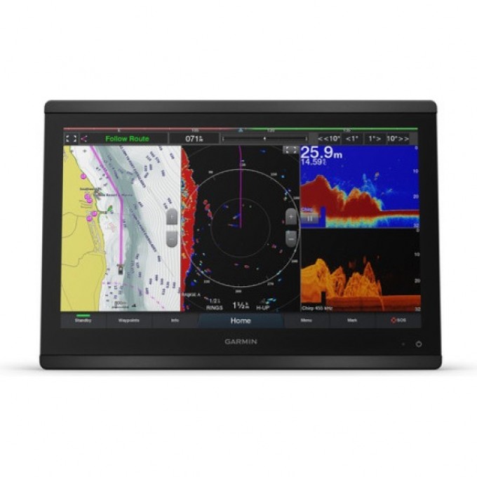 Эхолот GARMIN GPSMAP 8416xsv картплоттер с боковым сканированием и ультравысокой детализацией 010-02093-02