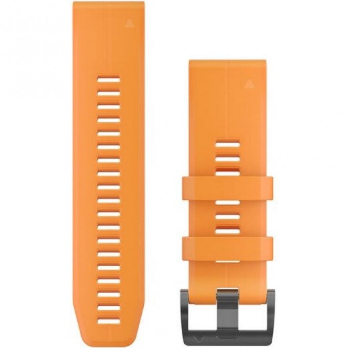 Ремешок для смарт часов GARMIN QUICKFIT 26MM BAND SOLAR FLARE ORANGE SILICONE 10149