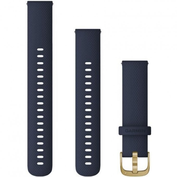 Ремешок GARMIN QUICK RELEASE BAND 18MM NAVY/LIGHT GOLD 10596