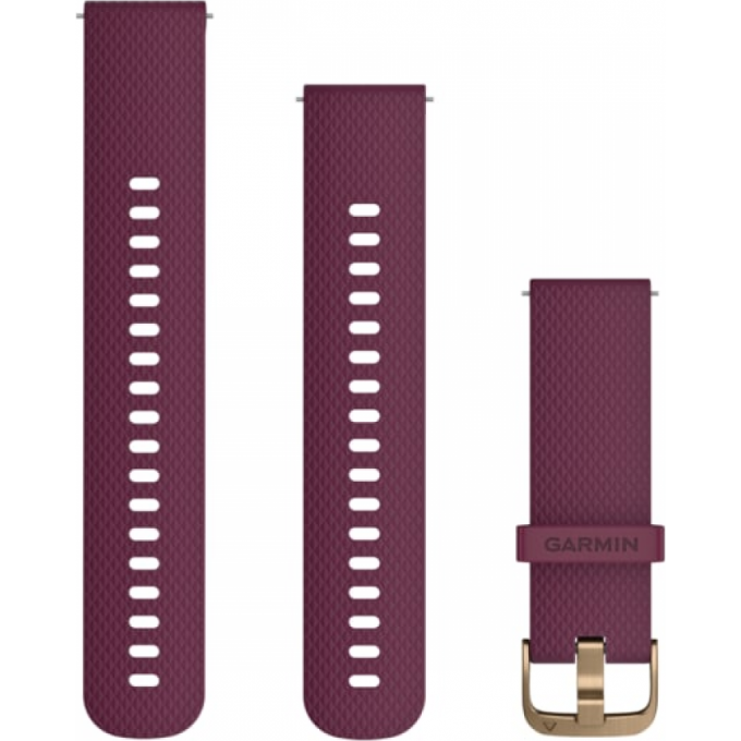 Ремешок GARMIN QUICK RELEASE BAND 20MM BERRY/LIGHT GOLD 10577