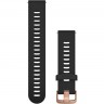 Ремешок GARMIN QUICK RELEASE BAND 20MM BLACK/ROSE GOLD FR645