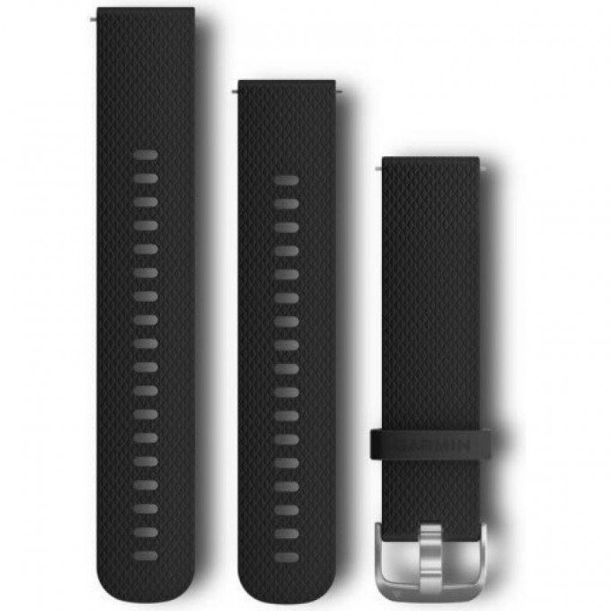 Ремешок GARMIN QUICK RELEASE BAND 20MM BLACK/STAINLESS / TWO SIZES INCLUDED 10090