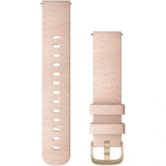 Ремешок GARMIN QUICK RELEASE BAND 20MM BLUSH PINK WOVEN NYLON/LIGHT GOLD 10516