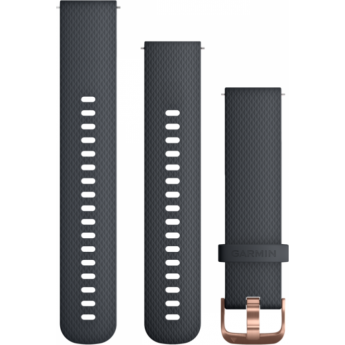 Ремешок GARMIN QUICK RELEASE BAND 20MM GRANITE BLUE/ROSE GOLD