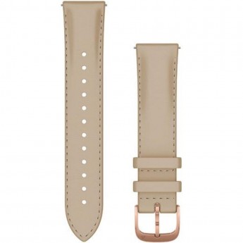 Ремешок GARMIN QUICK RELEASE BAND 20MM LIGHT SAND ITALIAN LEATHER/18K ROSE GOLD PVD