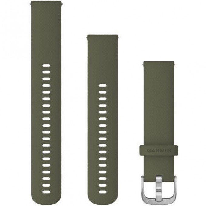 Ремешок GARMIN QUICK RELEASE BAND 20MM MOSS/SILVER 10532