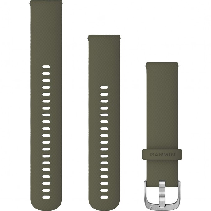 Ремешок GARMIN QUICK RELEASE BAND 20MM MOSS/STAINLESS / TWO SIZES INCLUDED 10095