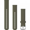 Ремешок GARMIN QUICK RELEASE BAND 20MM MOSS/STAINLESS / TWO SIZES INCLUDED