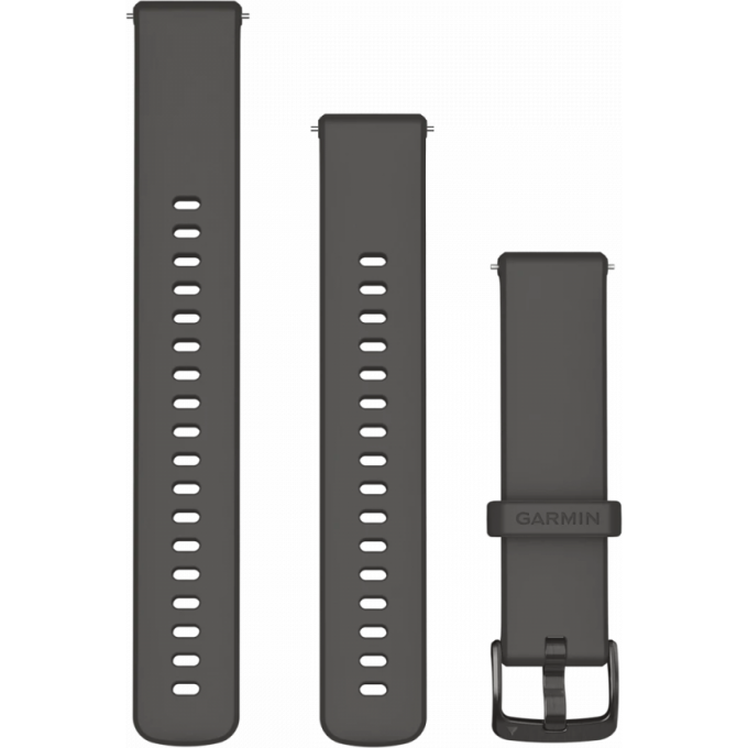 Ремешок GARMIN QUICK RELEASE BANDS (18 MM) PEBBLE GREY, SLATE HARDWARE 11658