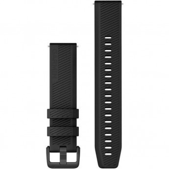 Ремешок GARMIN QUICK RELEASE BANDS (20 MM) BLACK WITH BLACK STAINLESS STEEL HARDWARE