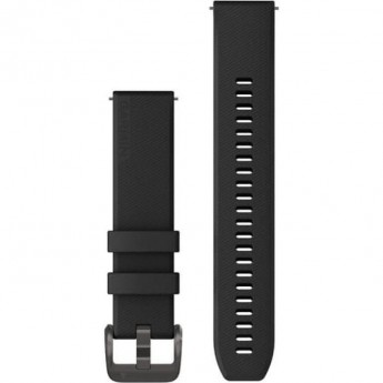 Ремешок GARMIN QUICK RELEASE BANDS (20 MM) BLACK WITH GUNMETAL HARDWARE