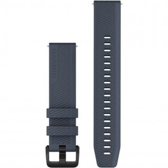 Ремешок GARMIN QUICK RELEASE BANDS (20 MM) GRANITE BLUE WITH BLACK STAINLESS STEEL HARDWARE