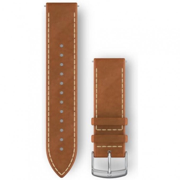 Ремешок GARMIN QUICK RELEASE BANDS 20 MM TAN ITALIAN LEATHER WITH SILVER HARDWARE 10676