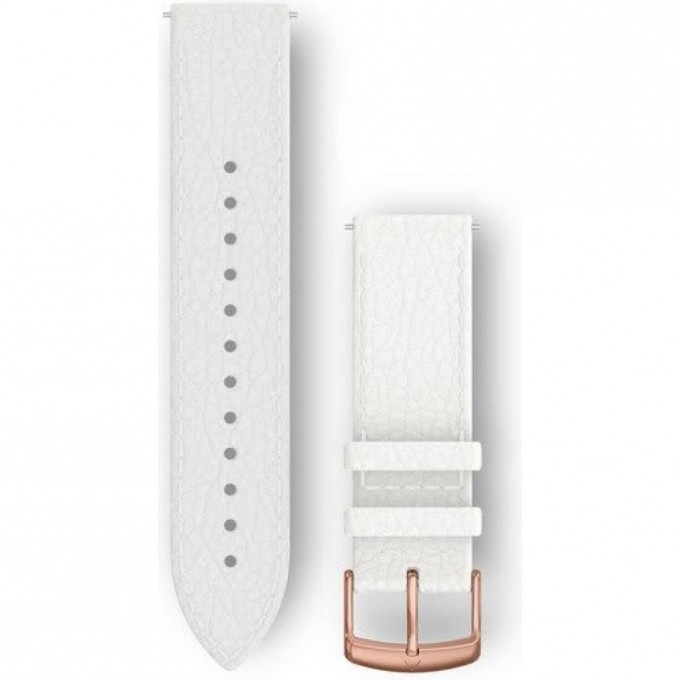 Ремешок GARMIN QUICK RELEASE BANDS (20 MM) WHITE ITALIAN LEATHER WITH ROSE GOLD HARDWARE 11664