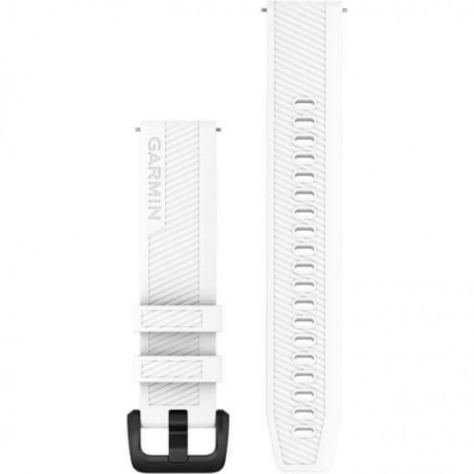 Ремешок GARMIN QUICK RELEASE BANDS (20 MM) WHITE WITH BLACK STAINLESS STEEL HARDWARE 11676